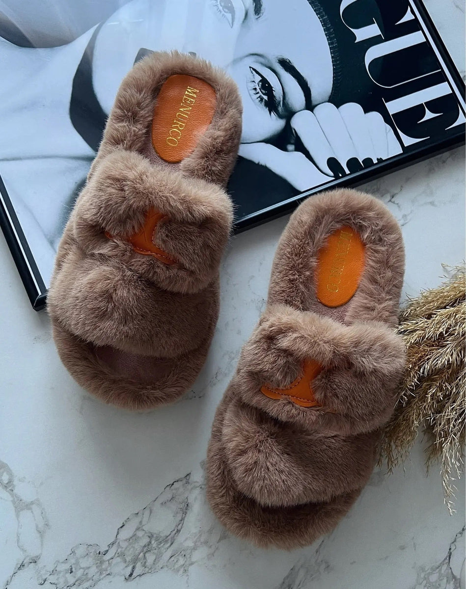 schuh fluffy sliders