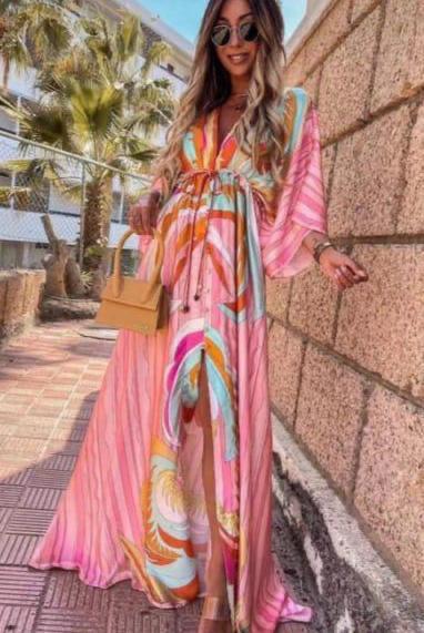 Rainbow Maxi Dress